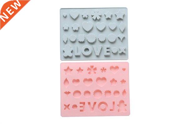 1PC 26 Silicone Chocolate Mold Love Heart Jelly Ice Mold