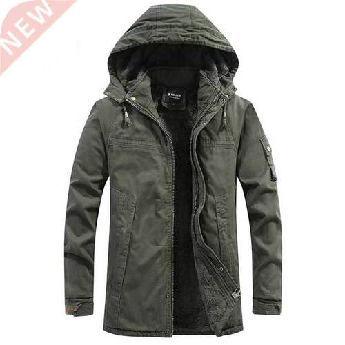 2020 New Winter Jackets Men Casual Warm Men Thick Fleece Par