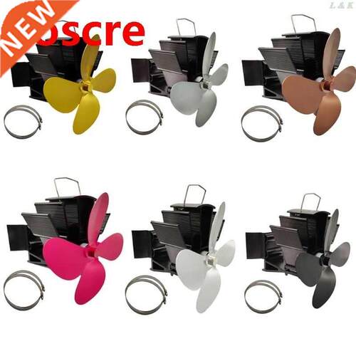 4 Blades Heat Powered Fireplace Stove Hanging fireplace Fan