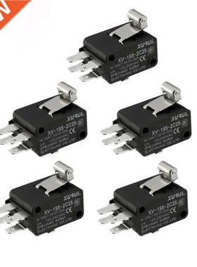 5Pcs 6-Termmals Short Hnge Roller Lever Mcro Lmt Swtch