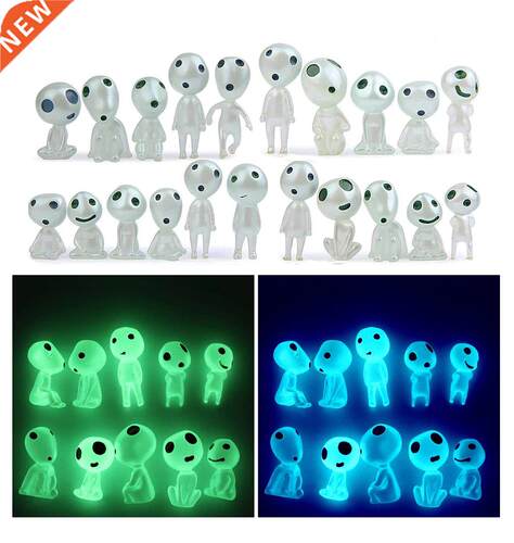 5/10PCS Luminous e Elves Spirit Princess Mononoke Micro Land