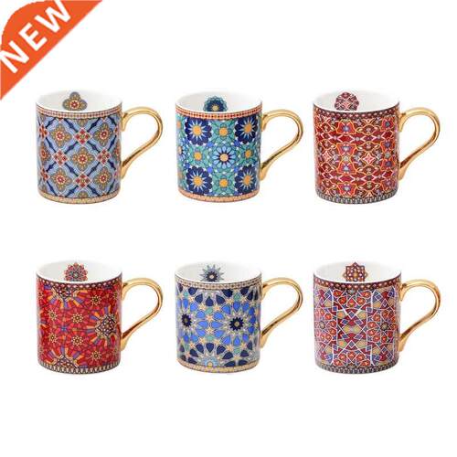 Morocco Style Coffee Cup Ceramic Mug with Ear Milk Tea Water