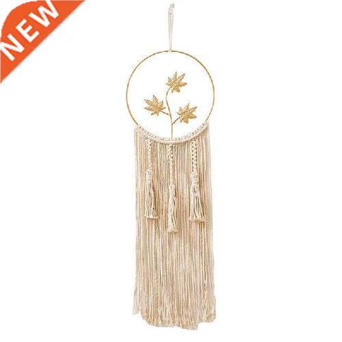 Macrame Dream Catcher, Boho Leaf Dream Catcher Wall Decor,