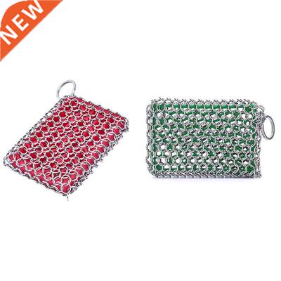 Cast Iron Skillet Cleaner,316 Stainless Steel Chainmail