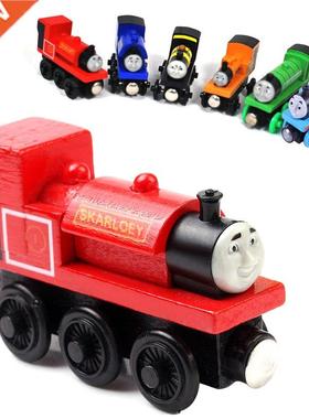 1pc Thomas Trains Toy Magnetic Wooden Thomas Train Car Woode