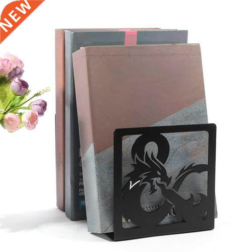 1pair Book End Desktop Organizer Support School Stand Docume