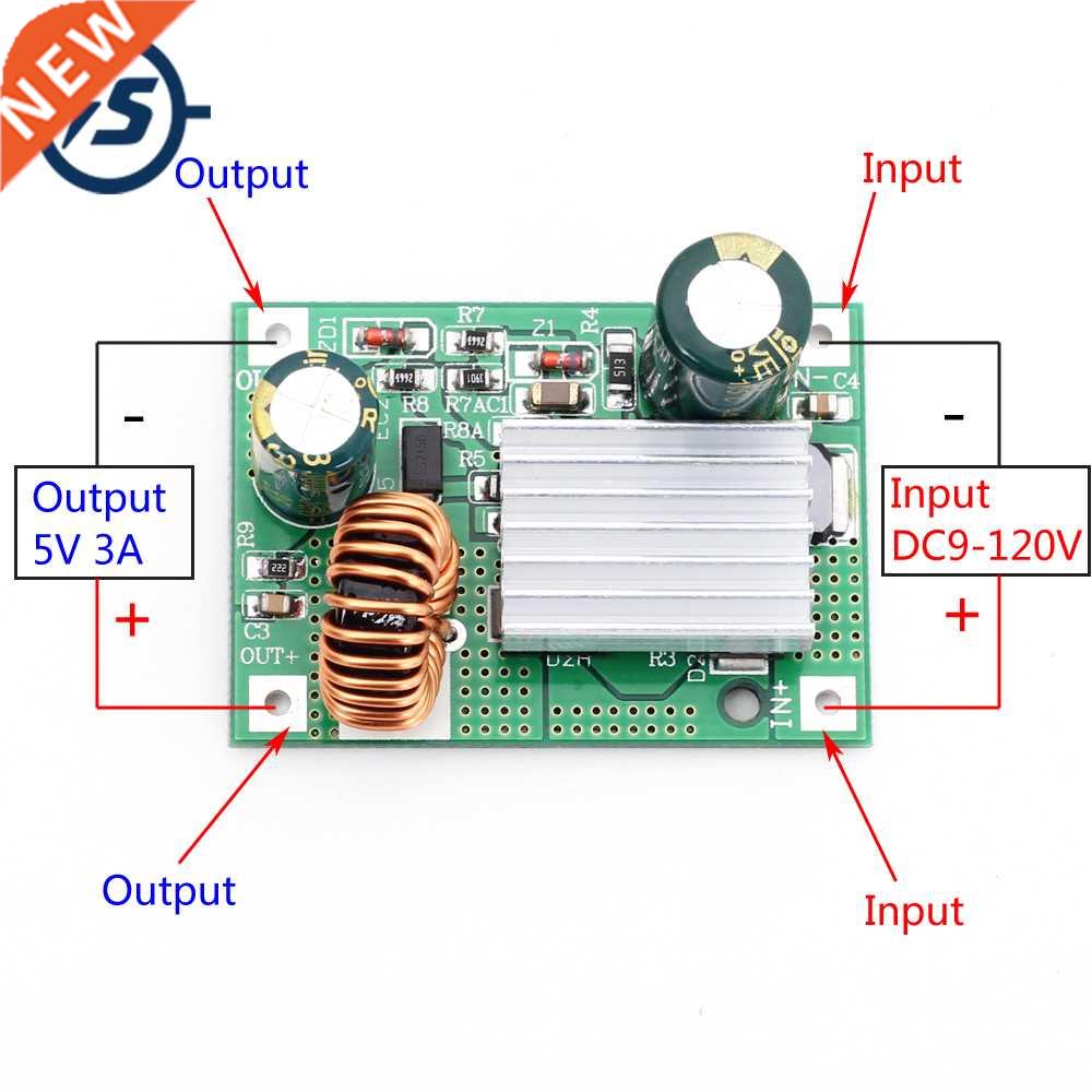 9V 12V 24V 36V 48V 72V 84V 120V to 5V 3A DC Step Down Module
