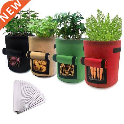 Plant Grow Bags, 4 Pack 7 Gallon Vegetable Grow Plant Bag