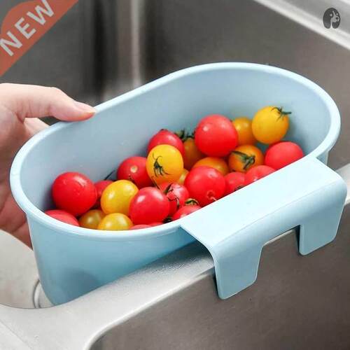 1Pc Household Drain Basket Kitchen Sink Holder Adjustable