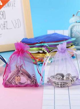 10pcs Organza Pouches Bags Wedding Party Gift Candy Drawstri