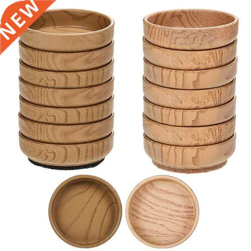 16Pcs Felt Floor Cups 6 cm Round Furniture Felt Castors Non