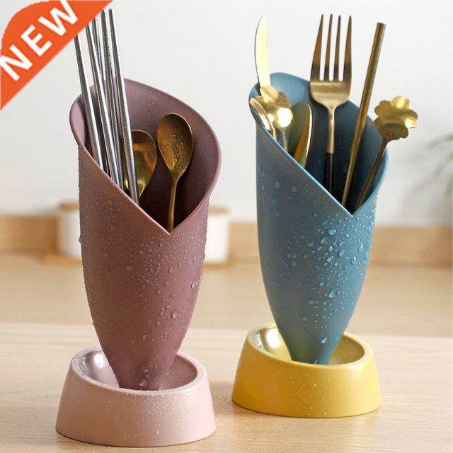 Chopsticks Hder Draining Spoon Organizer Makeup Brush Stor