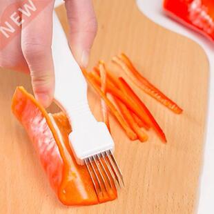 Stainless Steel Onion Slicer Cutter Scallion Shredder Garlic