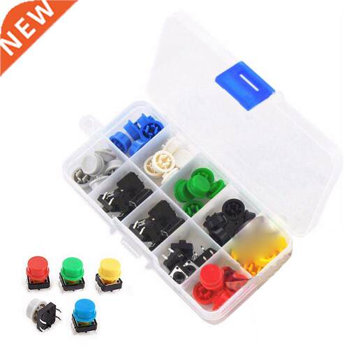 Tactile Button Switch Momentary Tact & Cap 12x12x7.mm Ke