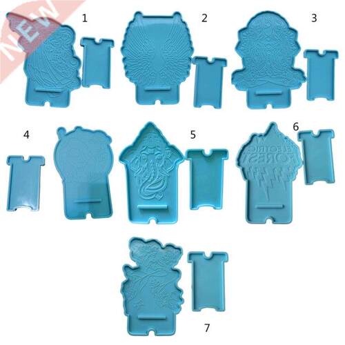1 Set  Mobile Phone Stand Epoxy Resin Mold Cellphone Hold