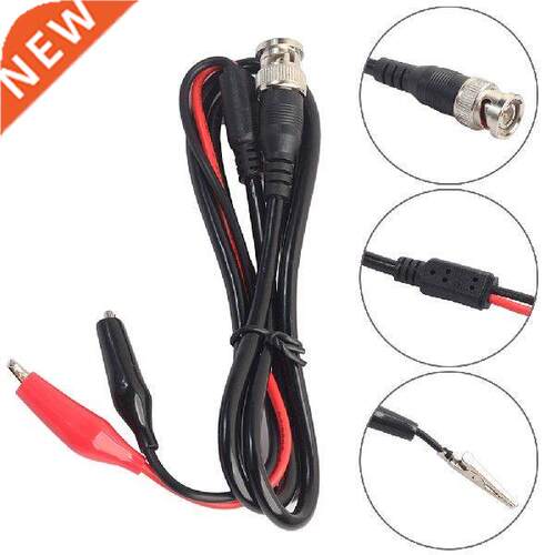Universal BNC Male Plug to Dual Alligator Clip Oscilloscope