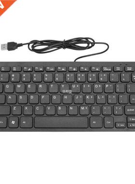 Wired Mini USB Keyboard 78 Key Mini Mute Silent Keyboard Mul