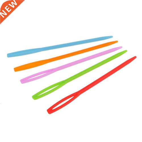100 Pieces Colorful Plastic Needles Tapestry Sewing for