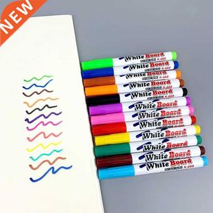 12PCS Liquid Chalk Pens Colored Marker Pen Erasable Colorful