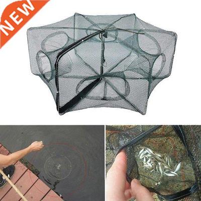 6 Hole Folded Fishing Net Automatic Fishing Shrimp Trap