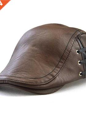 New ndy Leather Men's Duck Cap Personalized Piercing Straps