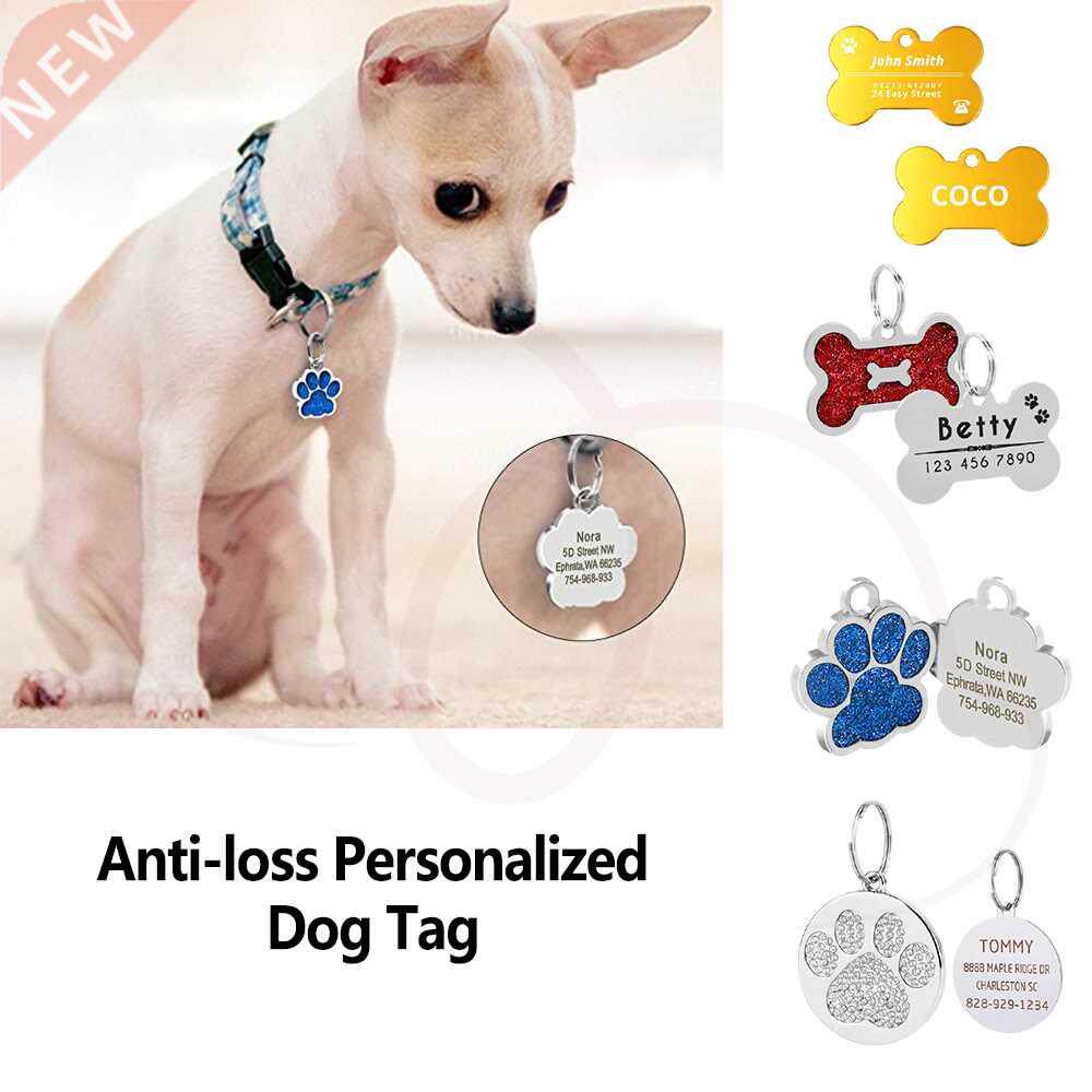 Personalized Dog Tag Address Tags for Dogs Id Tags Engraved