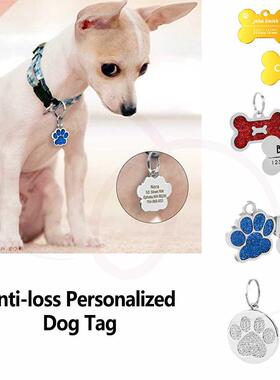 Personalized Dog Tag Address Tags for Dogs Id Tags Engraved
