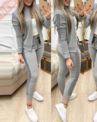 2021 Women Two Piece Set Outfits Autumn Women's Tracksuit Zi