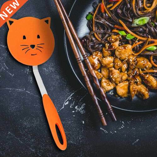 Cats Shape Frying Spatula Heat Resistant Beef Meat Egg