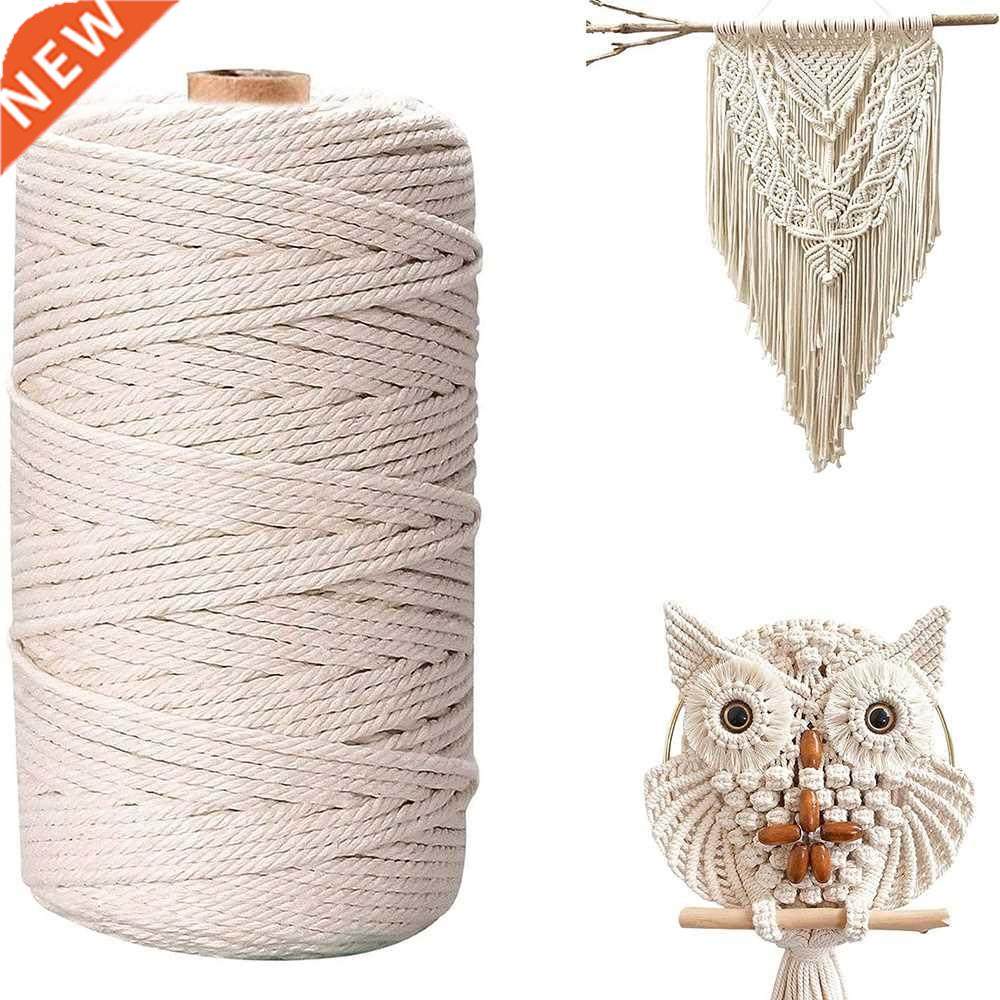 Macrame Cotton Cord Natural Cotton Rope Twisted Soft Cotton