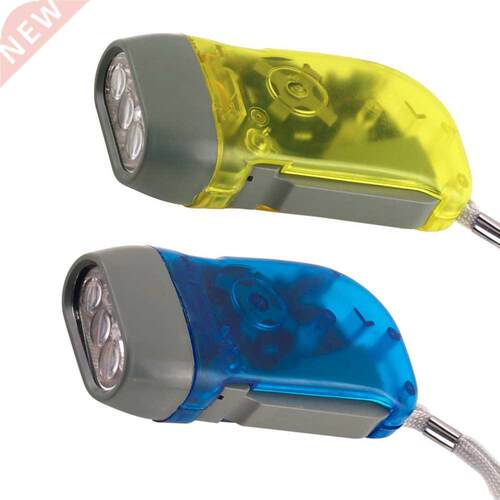 New  LED Hand Pressing Dynamo Wind Up Flashlight Torch Ligh