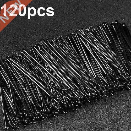 120pcs Black Thin Hair Grips Hairpins For Women Hair Clip Bo