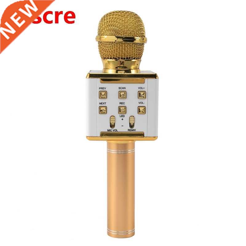 DS868 Wireless Karaoke Microphone USB Player Bluetooth Mic S图片