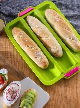 Silicone Baking Pan Non-stick Mold Breadstick Bread Roll