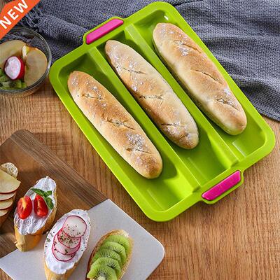 Silicone Baking Pan Non-stick Mold Breadstick Bread Roll