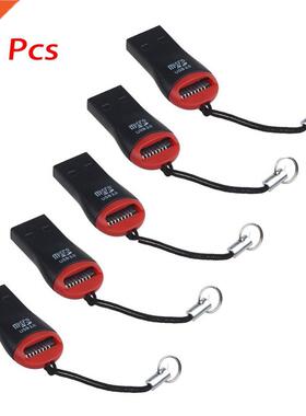 External Memory Card Readers 5Pcs Portable USB 2.0 TF Flash