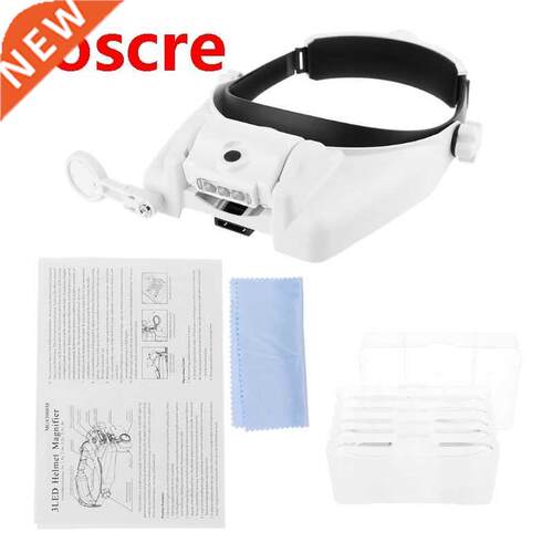 Headband Magnfer Loupe Led Magnfyng Glass Watchmaker Rep