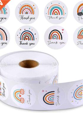 1.5 Inch Round Thank You Rainbow Wedding Decoration Sticker