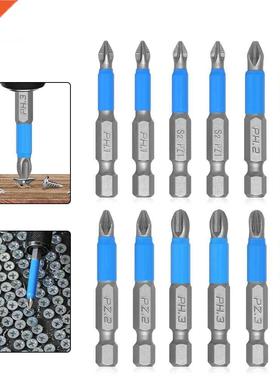 6/12Pcs Screwdriver Bits Set 50mm PH2 Anti-slip with Magneti