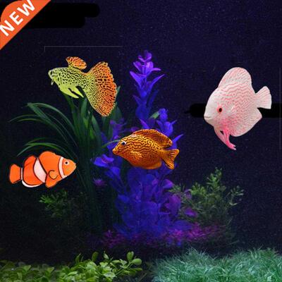 Glow In The Dark Artificial Aquarium Goldfish Ornament Fish