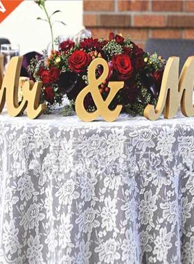 Wooden MR & MRS Wedding Sign Wedding Table Numbers Lette