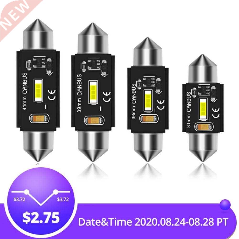 2Pcs C5W Led Canbus C10W Bulb 31mm 36mm 39mm 41mm Festoon Le