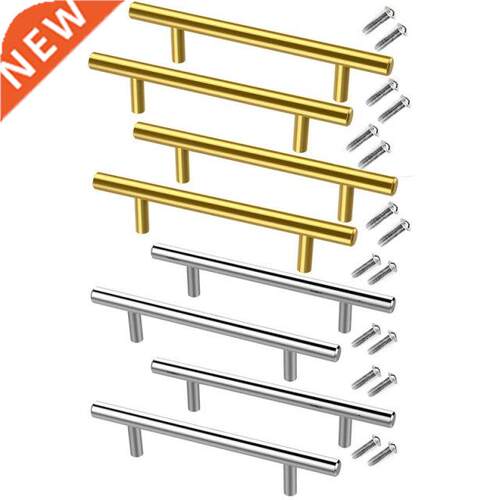 8 PCS Gold Silver Handles Hardware Stainless Steel Drawer Pu