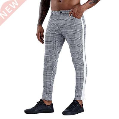 Casual Mens Chinos Cotton Slim Fit Men Pants Trousers Skinny