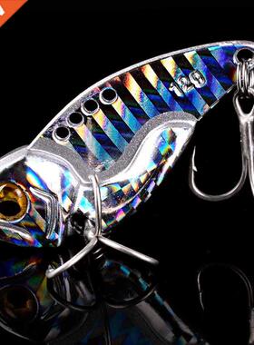 1Pcs Metal VB vbraton Bat Spnner Spoon Fshng Lures 5g