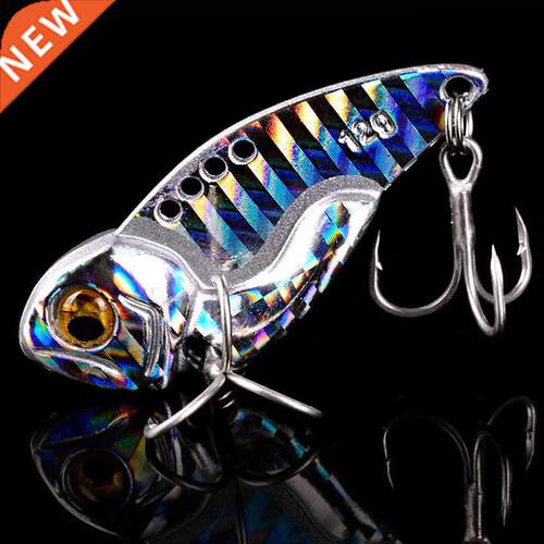 1Pcs Metal VB vbraton Bat Spnner Spoon Fshng Lures 5g