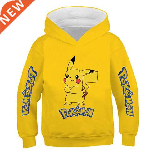 Pokemon Kids Girls oys Sweatshirts for Winter Spring Childr