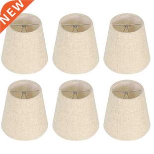 Small Lamp Shade Clip on Bulb Set of 6 for Candelabra