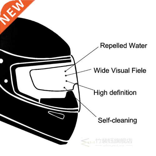 2020 New Universal Motorcycle Helmet Clear Rainproof Film An