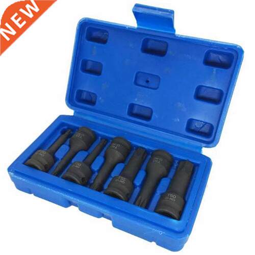 7 Pcs Impact Socket Bits 3/8 Inch Driver Metric Star Torx